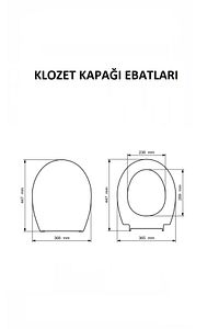 Elitra Plus Amortisörlü Frenli Yavaş Kapanan Klozet Kapağı Amortisörlü Kapak Ölçülere Dikkat...!!! ürün fotoğrafı