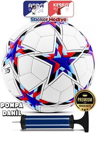 Pro Futbol Topu 2025 Maestro Şampiyonlar Ligi Pompalı Sert Zemin Halı Saha Futbol Topu No:5 Mavi ürün fotoğrafı