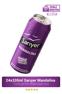 Sarıyer Mandalina Aromalı Gazoz 330ml X 24 Adet ürün fotoğrafı
