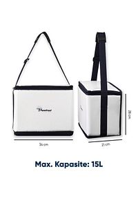 Pf15 Kamp&piknik Katlanır Soğutucu Termal Çanta, Elektriksiz&buzsuz 15 Litre 16 Saat Soğuk Tutma ürün fotoğrafı
