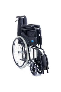 Ky809bj Siyah Kumaş Standart Transfer Refakatçı Frenli Tekerlekli Sandalye ürün fotoğrafı