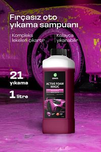 Active Foam Magic 1l - Hızlı Köpüren Renk Değiştiren Fırçasız Oto Yıkama Şampuanı (TÜM ARAÇLAR IÇİN) ürün fotoğrafı