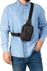 Newish Yuppy Club Keten Telefon Bölmeli Bel Ve Çapraz Omuz Çanta Göğüs Seyahet Günlük Bodybag ürün fotoğrafı
