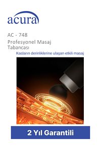 Ac-748 4 Başlıklı Profesyonel Masaj Tabancası ürün fotoğrafı