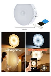 Hareket Sensörlü Usb Şarjlı Beyaz Led Işık Lamba (SENSÖRLÜ) ürün fotoğrafı