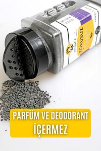 Kokusuz X 3 - Aktif Karbon Ve Siyah Çay Özlü Kedi Kumu Kokusu Giderici (1500 ML. /1080 GRAM ± 50 G) ürün fotoğrafı