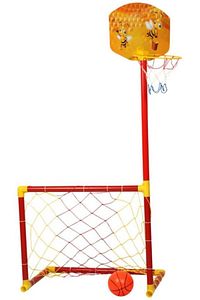 Oyuncak Portatif Kale Basket Potası 2 Si Bir Arada ürün fotoğrafı