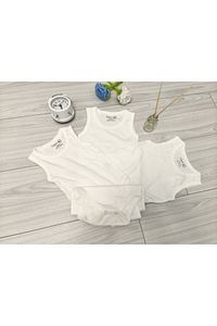 5li Bebek Atlet Body Ribana Beyaz Modaicon ürün fotoğrafı