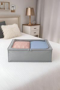 Pencereli Destekli Telli Büyük Boy Plus Baza Altı Çok Amaçlı Organizer Düzenleyici Hurç 66x46x20 Cm ürün fotoğrafı