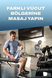 Çift Başlıklı Boyun Bel Sırt Bacak Masaj Aleti Büyük Boy 4 Başlık ürün fotoğrafı