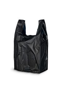 Siyah Hışır Atlet Poşet Market Manav Poşeti Çöp Poşeti Kalın Büyük Boy 1 Kg ürün fotoğrafı