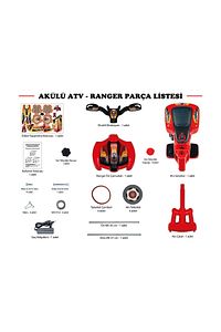 Led Işıklı Müzikli Akülü Atv-motor ürün fotoğrafı
