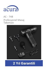 Ac-748 4 Başlıklı Profesyonel Masaj Tabancası ürün fotoğrafı