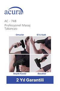 Ac-748 4 Başlıklı Profesyonel Masaj Tabancası ürün fotoğrafı