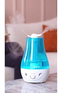 Çift Sprey Ultrasonik Hava Nemlendirici - Buhar Makinesi Ve Aroma Difüzörü 3.5l ürün fotoğrafı