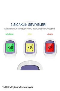Dijital Temassız Ateş Ölçer Alından Vucut Termometre ürün fotoğrafı