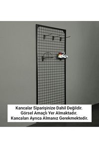 Sık Telli Tel Raf - Tel Pano Stand, Duvar Askılığı 75x200 Cm ürün fotoğrafı