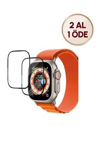 2 Adet Apple Watch Ultra 49mm Uyumlu Nano Cam Ekran Koruyucu ürün fotoğrafı