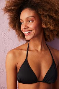 Siyah Basic Triangle Bikini Üstü ürün fotoğrafı