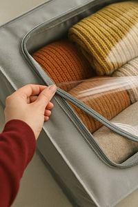 Pencereli Destekli Telli Büyük Boy Plus Baza Altı Çok Amaçlı Organizer Düzenleyici Hurç 66x46x20 Cm ürün fotoğrafı