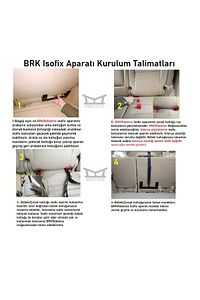 Brk Isofix Bebek Oto Koltuğu Aparatı Metal Braketi Her Araca Uygun "hediye Kılavuz Plastiği" ürün fotoğrafı