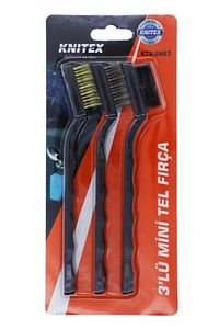 knitex ktx-2487 mini tel fırça 3'lü ürün fotoğrafı