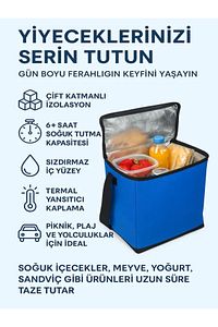 Exp Oto Araç Buzluğu Termal Çanta Soğuk Tutan Soğutucu Termos Araba Termosu Piknik Çantası ürün fotoğrafı