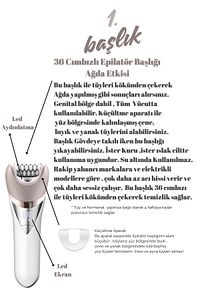 7 Başlıklı Süper Lüx Epilatör / Epilasyon (Yeni Versiyon) ürün fotoğrafı
