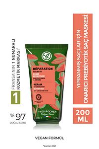 Onarıcı Prebiyotik Saç Maskesi - Yıpranmış Saçlar / Reparation -Vegan -200ml ürün fotoğrafı