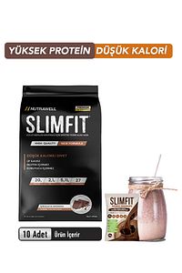Slımfıt Çikolata 10 Adet -öğün Yerine Geçen Shake Öğün Tozu Proteinli Besin ürün fotoğrafı