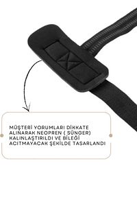Big Grip Pro Lifting Straps - Fitness Bilekli Halter Kayışı ürün fotoğrafı