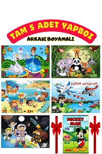 25x35cm Yapboz Seti 5'li - 5 Farklı Yapboz Görseldeki Gibi ürün fotoğrafı