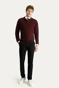 Slim Fit Dar Kesim Likralı Kanvas / Chino Pantolon ürün fotoğrafı