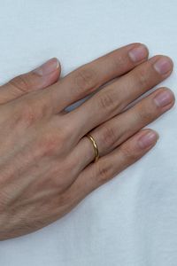 2mm Süper Ince Bombeli Parlak Erkek Kadın Çelik Alyans Yüzük Cl26 ürün fotoğrafı