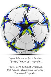 Orijinal Futbol Topu 2025 Şampiyonlar Ligi Pompalı Sert Zemin Halı Saha Futbol Topu No:5 Siyah 034. ürün fotoğrafı