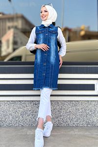Kot Yelek Mavi - 23074 ürün fotoğrafı