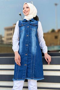 Kot Yelek Mavi - 23074 ürün fotoğrafı