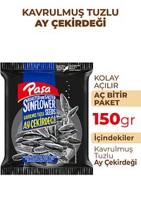 Kavrulmuş Tuzlu Siyah Ay Çekirdeği 150 gr ürün fotoğrafı