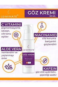 Göz Altı Kremi Morluk Torba Karşıtı Göz Çevresi Aydınlatıcı C Vitamin Kafein Gözaltı Morlukları Için ürün fotoğrafı