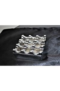 Metal 9 Delikli Kültablası Küllük Kül Tablası ürün fotoğrafı