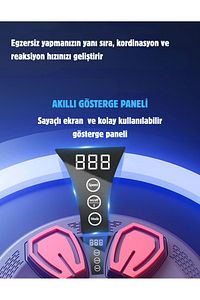 Boks Makinesi Akıllı Boks Standı Müzikli Eldivenli Yetişkin Çocuk Egzersiz Boks Spor Ekipmanı ürün fotoğrafı