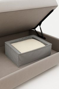 Pencereli Destekli Telli Büyük Boy Plus Baza Altı Çok Amaçlı Organizer Düzenleyici Hurç 66x46x20 Cm ürün fotoğrafı