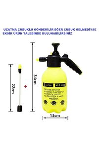 Basınçlı Ilaç Pompası El Değmeden Püskürtme 30 Cm Uzatma Çubuklu 2 Lt ürün fotoğrafı