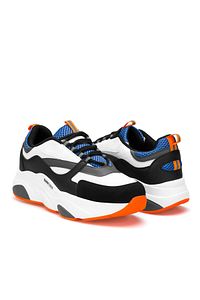 Beyaz Mavi Unisex Sneaker ürün fotoğrafı