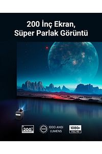 Nebula Mars 3 Akıllı Taşınabilir Wifi Kablosuz Projeksiyon Cihazı Tv Box Hoparlör - D2333 ürün fotoğrafı