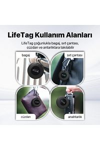 Mitag Airtag Apple Uyumlu Konum Takip Cihazı- Apple Lisanslı Mfı Sertifikalı- Kılıfsız - Beyaz ürün fotoğrafı