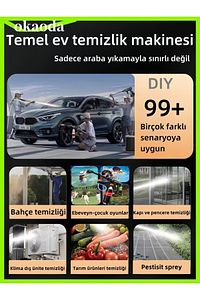 Yeni Çift Pil Oto Araba Bahçe Klima Halı Ağacı Sulama Şarjlı Yüksek Basınç Yikama Tabancasi Makine ürün fotoğrafı