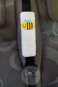 Soft Çocuk Emniyet Kemeri Aksesuarı Emniyet Kemer Kılıfı Koruyucu Sevimli Hayvanlar Arı Figürlü ürün fotoğrafı