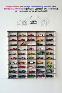 Oyuncak Araba Rafı 50'li Beyaz (hotwheels Ve Matcbox Arabaları Için Uygundur) ürün fotoğrafı