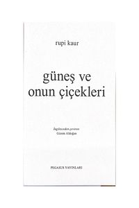 Güneş Ve Onun Çiçekleri - Rupi Kaur ürün fotoğrafı